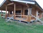 Скрытая электрика в доме из профильного брусао