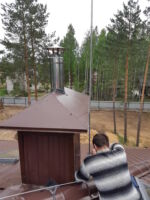 Монтаж молниеприемника